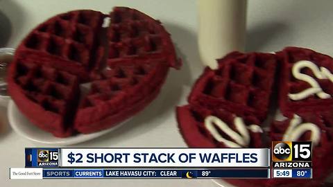 Get waffles around the Valley for a great price!