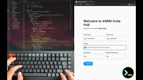 Modern Login Page UI Design - Flutter | ASMR Programming