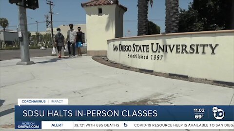 SDSU pauses in-person classes