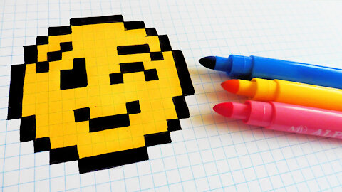 how to Draw Kawaii emoji - Hello Pixel Art by Garbi KW 9