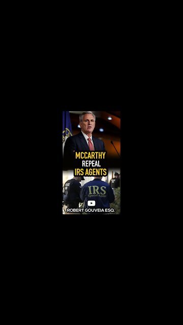 McCarthy Will REPEAL IRS Agents #shorts