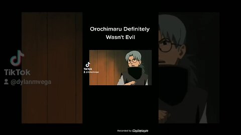 Orochimaru Definitely Wasn't Evil
