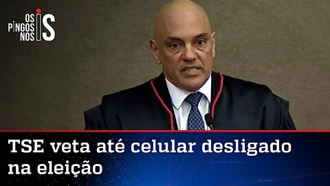 Moraes proíbe eleitor de levar celular para cabine de votação