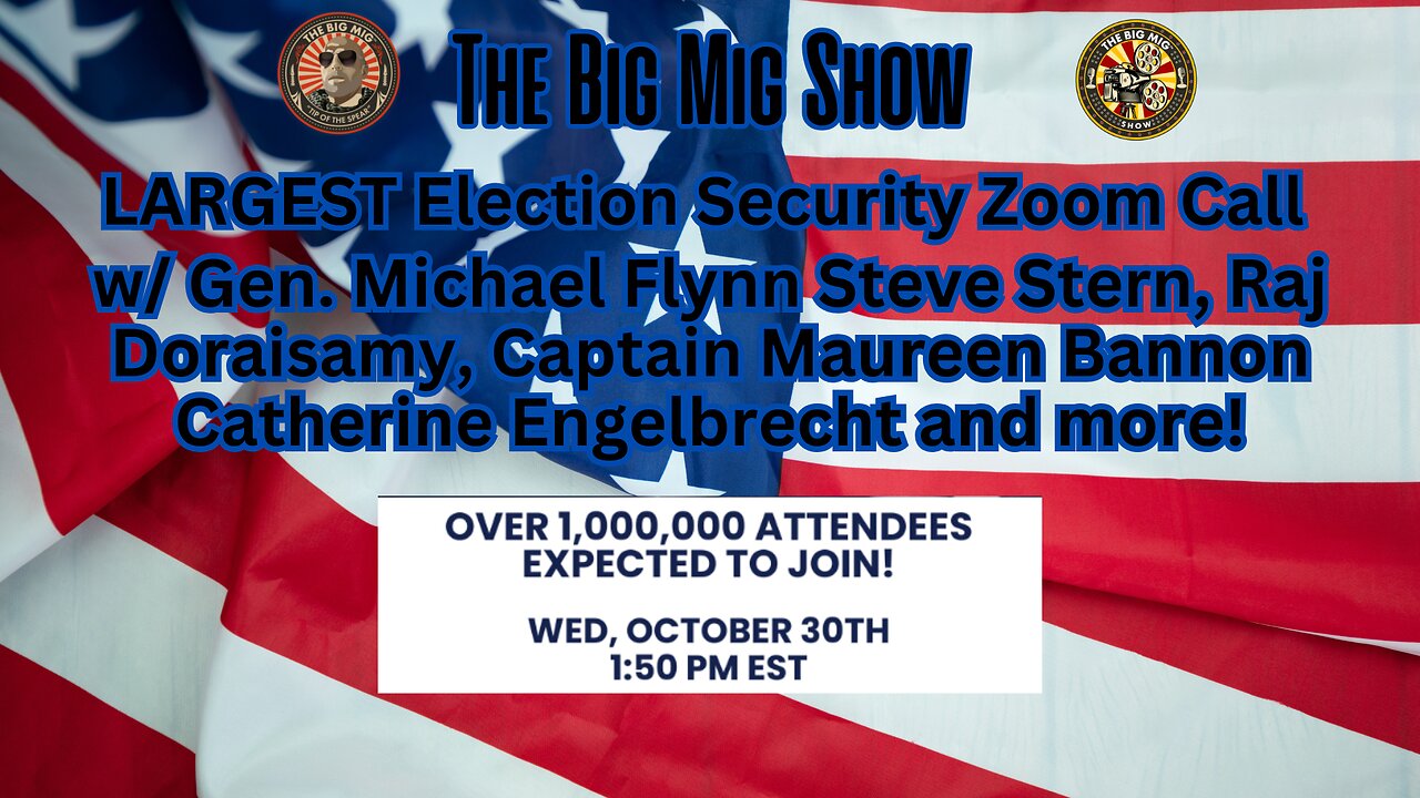 LARGEST Election Security Zoom Call w/ Gen. Michael Flynn Steve Stern Capt Maureen Bannon & more!