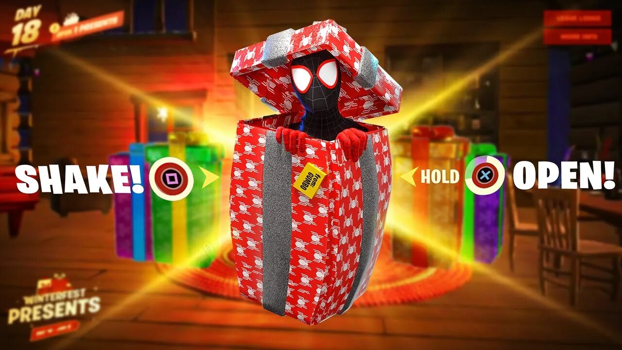 15th SPIDERMAN PRESENT IS READY TO OPEN in Fortnite!