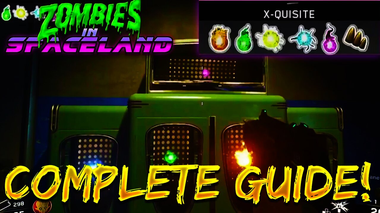 "ZOMBIES IN SPACELAND" X-QUISITE CORE COMPLETE GUIDE! - Infinite Warfare Zombies Easter Egg