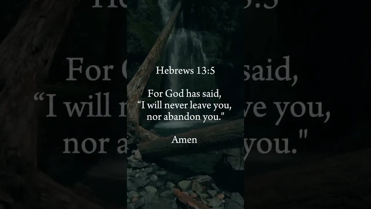 You are NEVER alone as long as you accept and repent