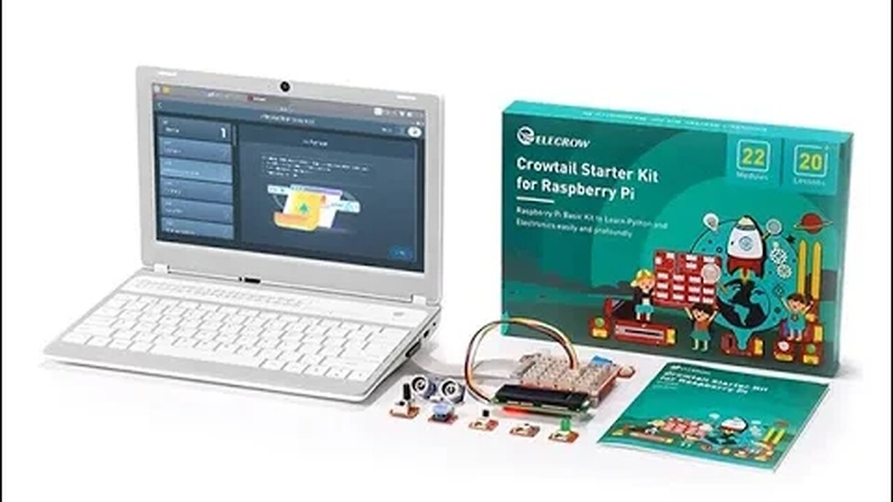 Montagem do CrowPi, o notebook Raspberry PI.