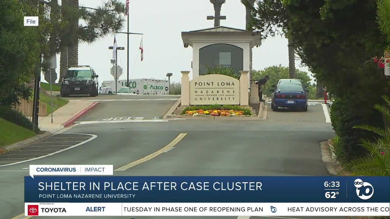 Point Loma Nazarene University faces COVID-19 case cluster