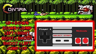 Contra gameplay shuffle button challenge