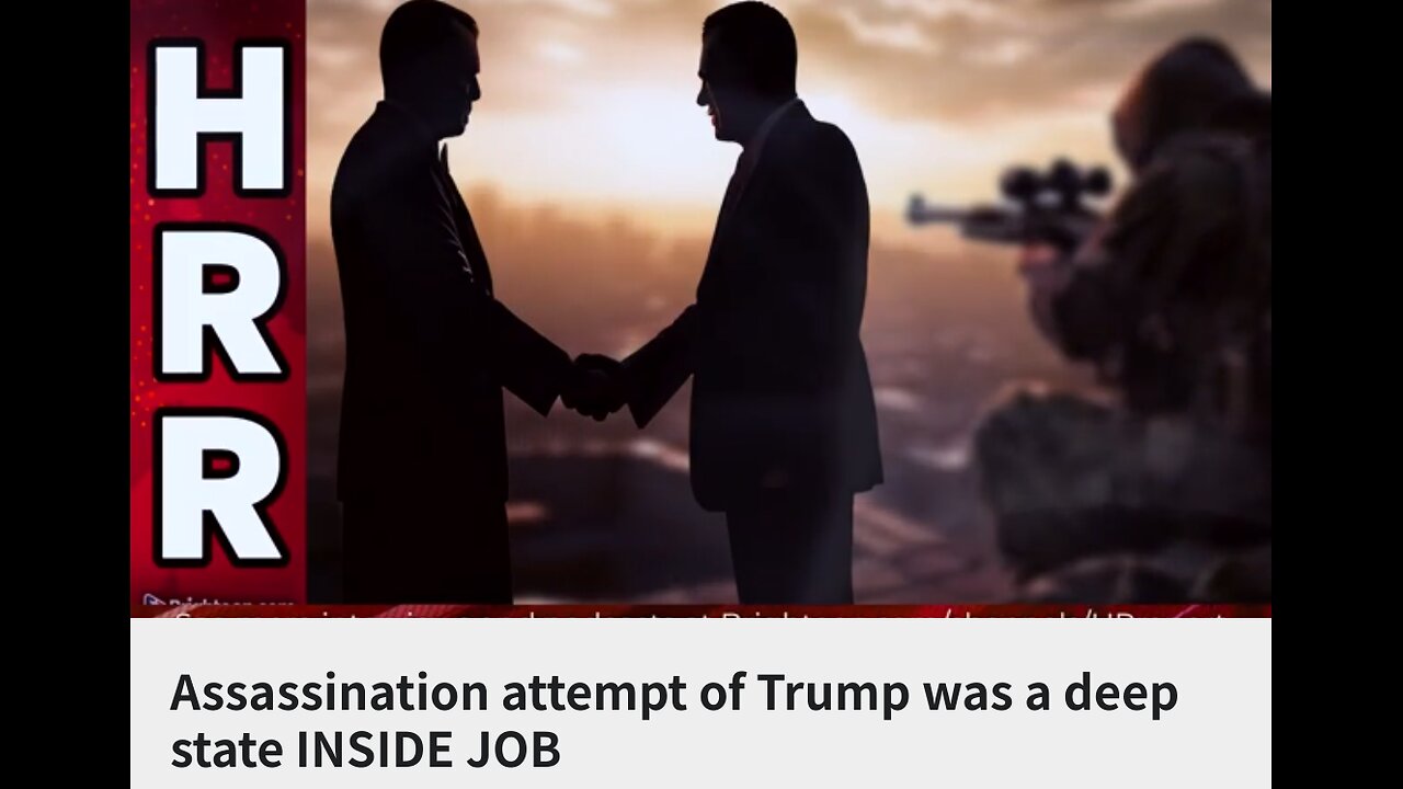 Assassination attempt of Trump was a deep state INSIDE JOB