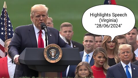 President Donald Trump Speech ❤️🔥 (Highlights) 2024 (Virginia) 28/06/2024