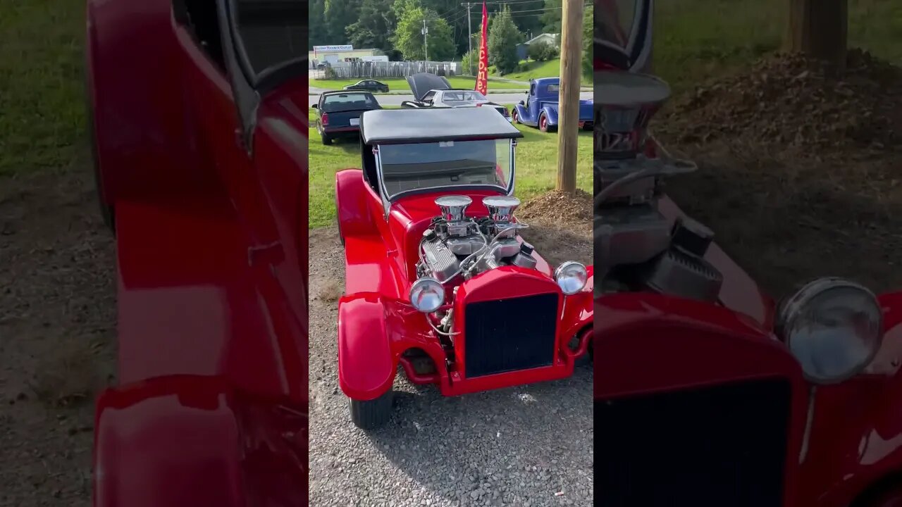 First Parking @ Parker’s Cruise In brought 24 cars despite 87% chance of rain