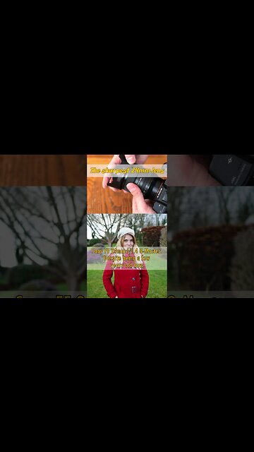 The sharpest 24mm lens I ever tested