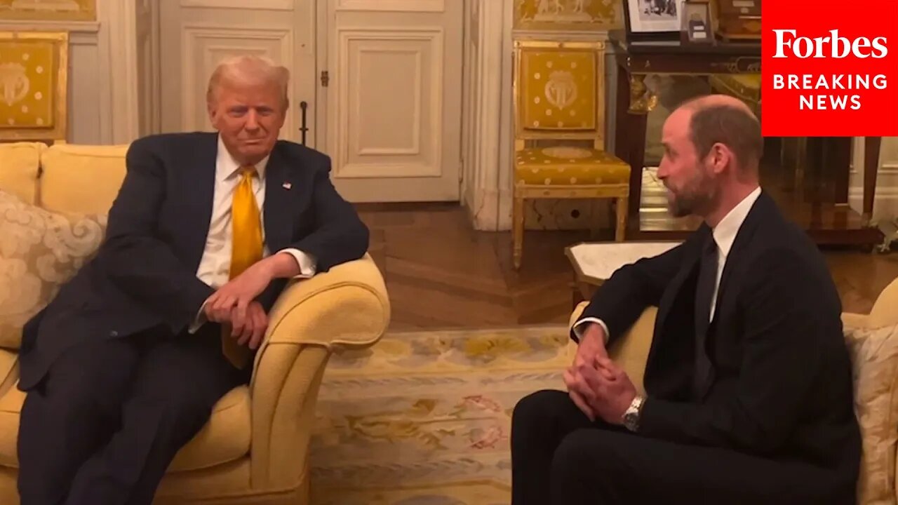 Trump Meets with Prince William after Notre-Dame Cathedral Reopening