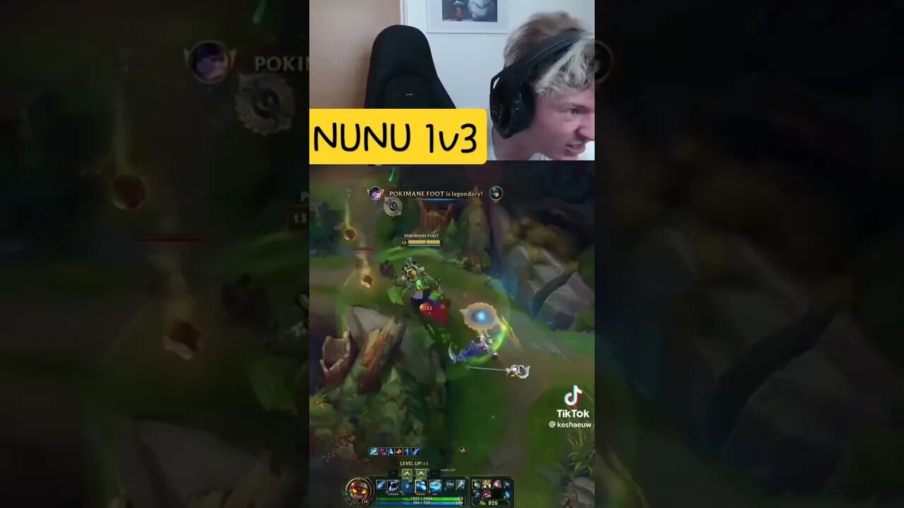 Nunu 1v3 #shorts