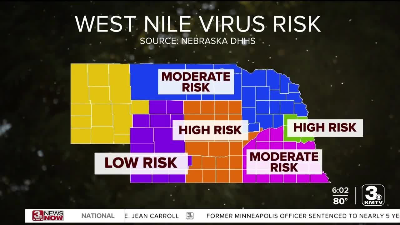 State: High risk of West Nile Virus in Nebraska, especially in panhandle