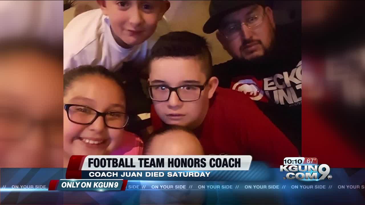 Sahuarita youth football team coach suddenly dies