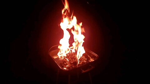 Firing up the Grill After an Afternoon of Hard Work