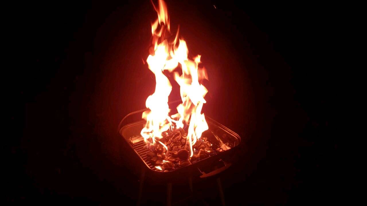 Firing up the Grill After an Afternoon of Hard Work