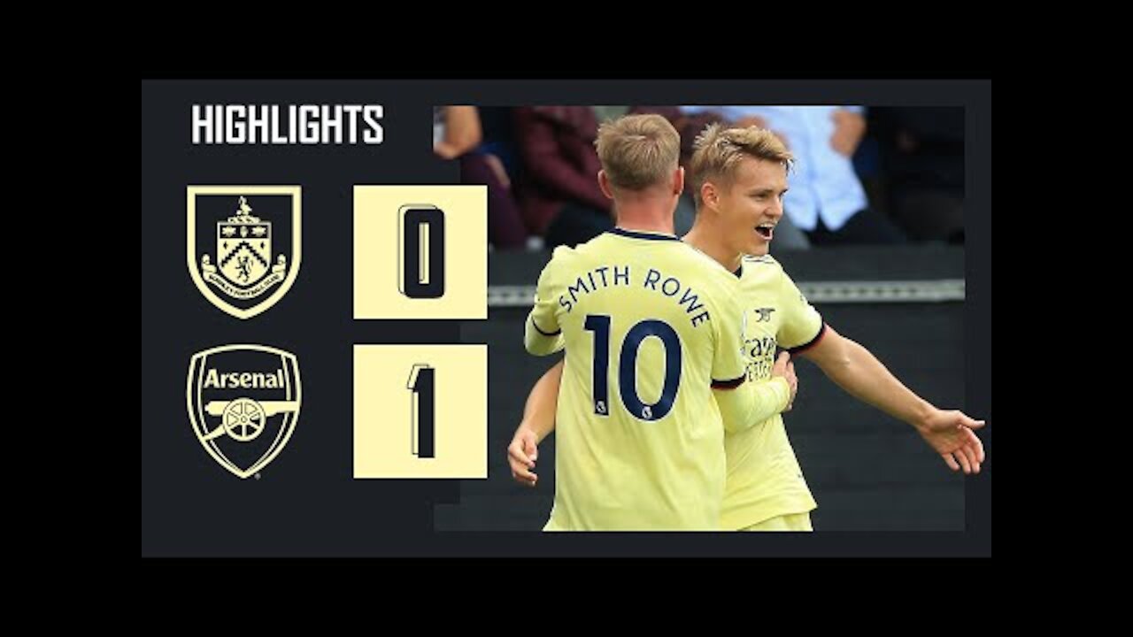 HIGHLIGHTS | Burnley vs Arsenal (0-1) | Premier League | Odegaard with a beautiful free-kick!