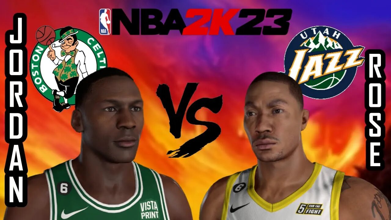 Jordan vs Rose - Celtics vs Jazz - MyLeague: All-Time Legends - Game 5 - #NBA2K23