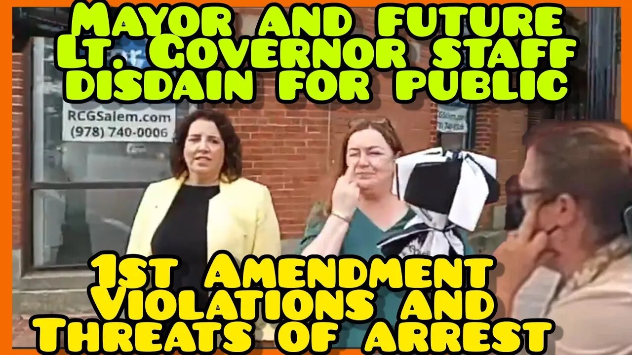 MAYOR/STAFF SHOW DISDAIN FOR PUBLIC | RIGHTS VIOLATIONS | THREATEN ARREST