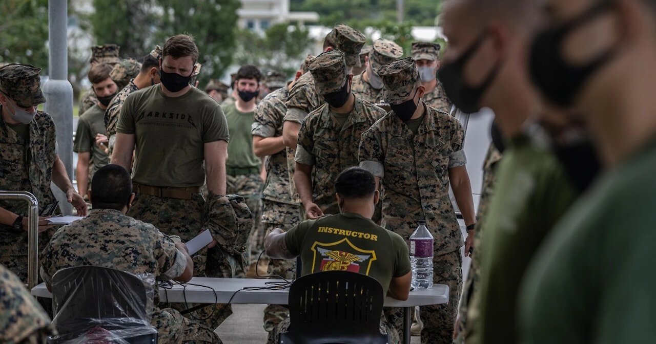 Maskless Marines on base must be prepared to show COVID-19 vaccination proof