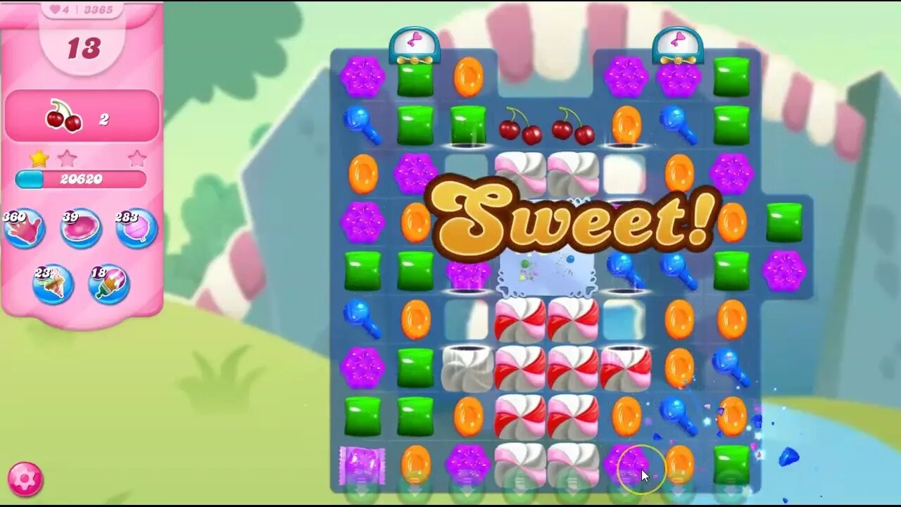 Candy Crush Level 3365 Talkthrough, 20 Moves 0 Boosters