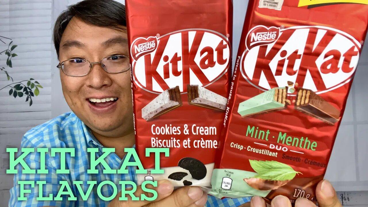 Rare Nestle Kit Kat Mint and Cookies and Cream Review