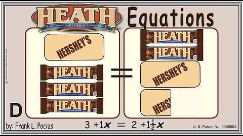 VISUAL HEATH 3+1x=2+1.5x EQUATION _ SOLVING BASIC EQUATIONS _ SOLVING BASIC WORD PROBLEMS