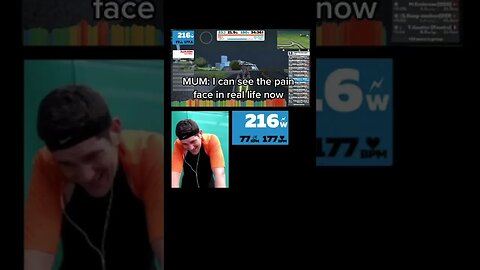 ZWIFT RACE PAIN FACE! #Shorts