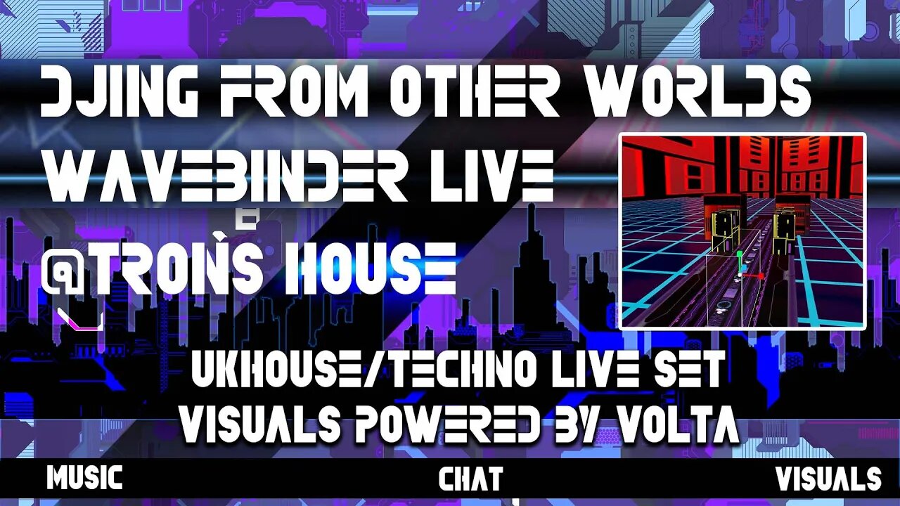 Wavebinder Live From the Tron universe. Live DJ Set, Rekordbox Stems, Chat