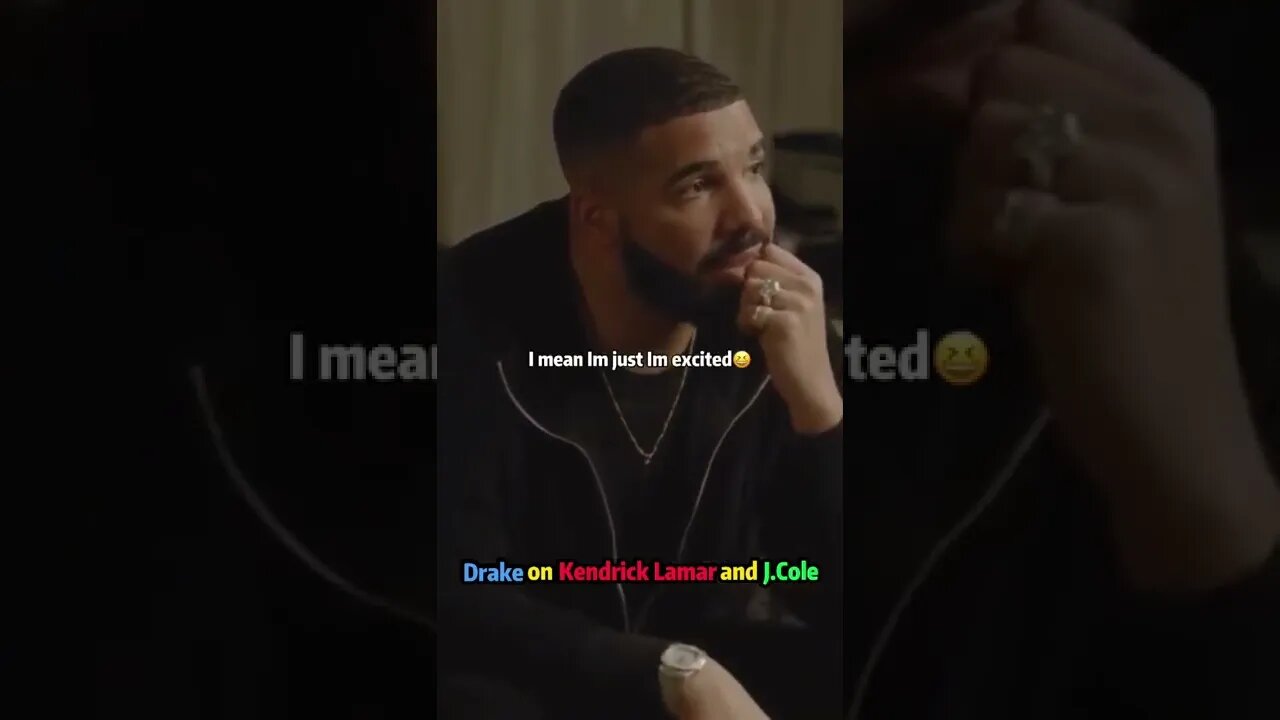 Drake speaks on #kendricklamar and #jcole