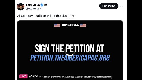 Elon Musk Virtual Town Hall Donald Trump 2024 Campaign Election Live Stream X