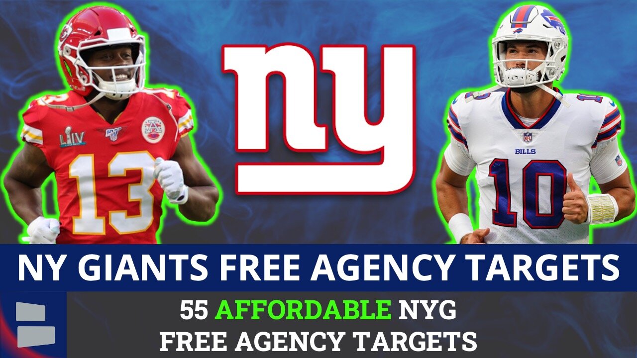 55 AFFORDABLE Giants Free Agency Targets At Every Position Before NFL Free Agency | Giants Rumors