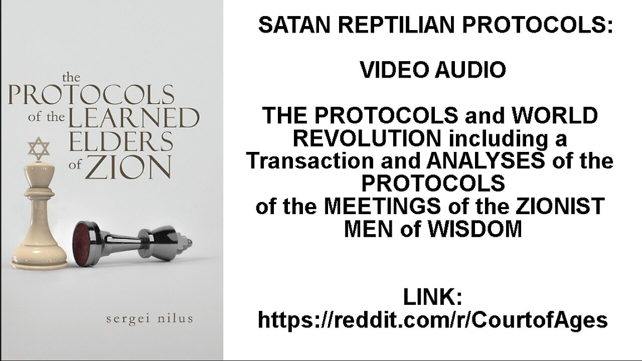 SATAN REPTILIAN PROTOCOLS: ISRAEL: THE ZIONIST STATE - THE MODERN TERM FOR ZION- THE PROTOCOLS OF TH