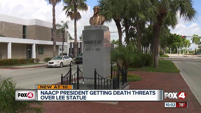 NAACP president getting death threats over Lee statue