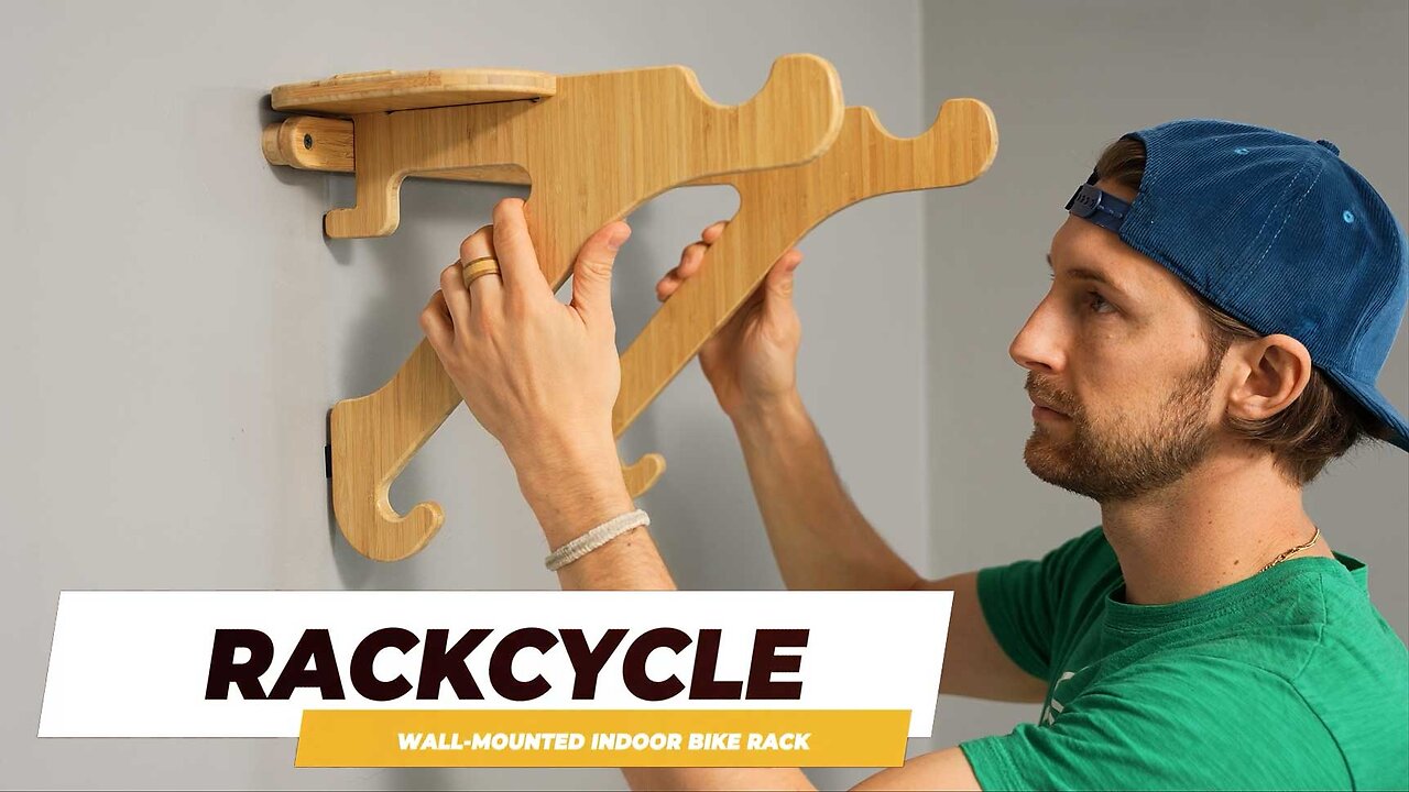 Bike Wall Rack Installation - Grassracks Bamboo Indoor Bike Rack (Road Bikes, MTB Bikes, Gravel)