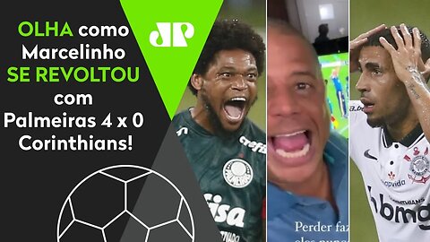 "NÃO PODE, PO***!" OLHA como Marcelinho Carioca SE REVOLTOU com Palmeiras 4 x 0 Corinthians!
