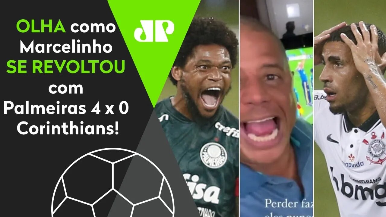 "NÃO PODE, PO***!" OLHA como Marcelinho Carioca SE REVOLTOU com Palmeiras 4 x 0 Corinthians!