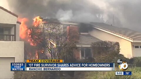 Witch Creek Fire survivor shares advice for homeowners