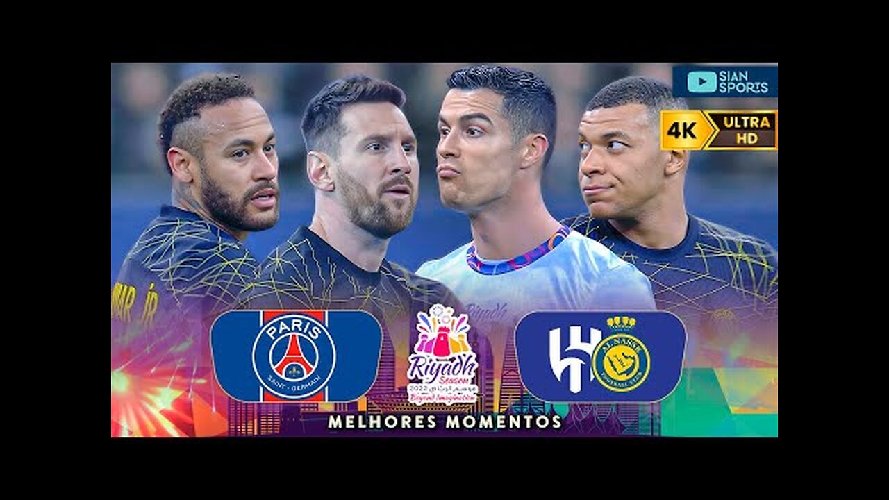 O MUNDO PAROU PARA VER O SHOW DE C.RONALDO, MESSI, NEYMAR E MBAPPÉ NO ÚLTIMO ENCONTRO DOS CRAQUES