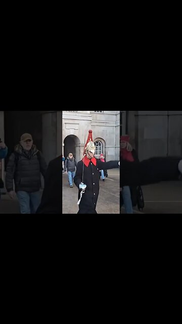 He scare the tourist #horseguardsparade
