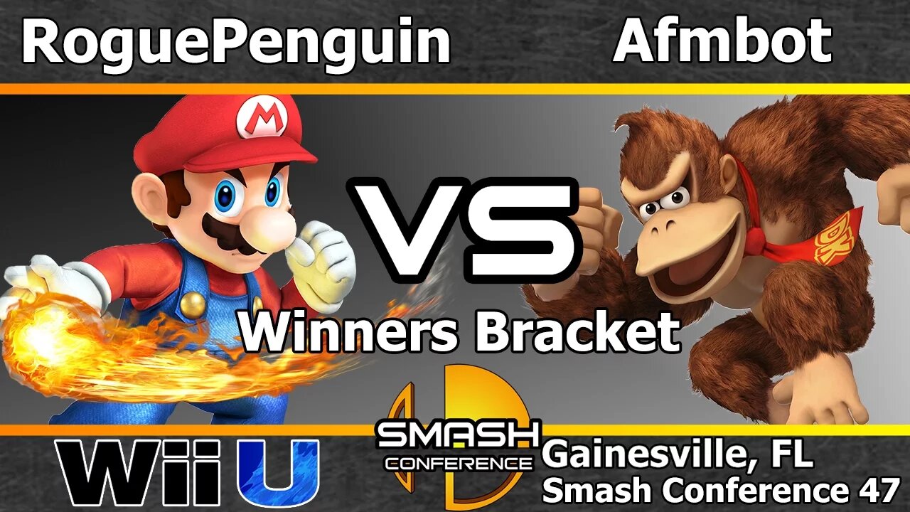 RoguePenguin (Mario) vs. Afmbot (Donkey Kong) - SSB4 Winners R5 - SC47