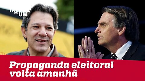 Propaganda eleitoral volta amanhã