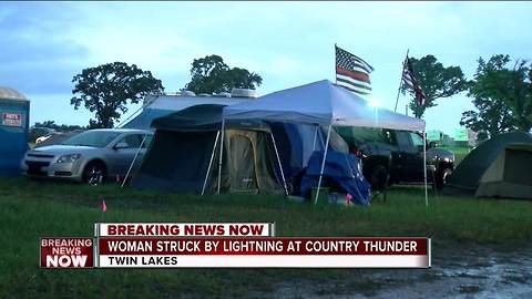 Woman struck by lightning at Country Thunder Music Festival, deputies say