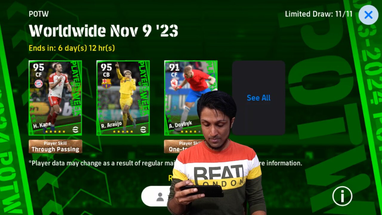 POTW Worldwide Nov 8 '23 PACK OPENING | eFootball 2024 MOBILE