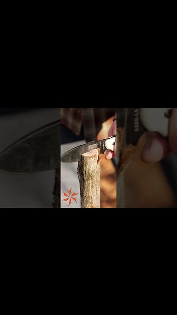 Survival Knife Defeats Axe #KnifeCenter #shorts