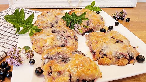 Delicious Marble Berry Chocolate Scones Recipe